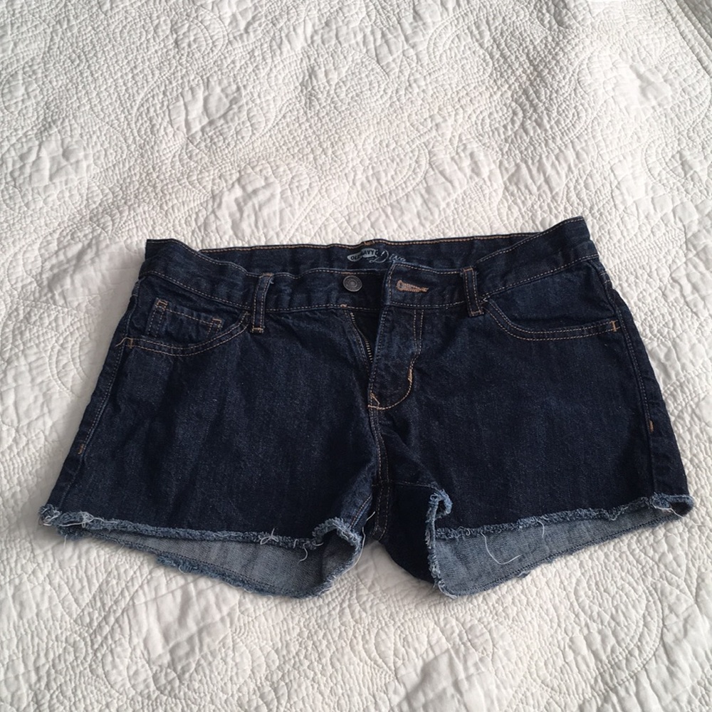 Dark Blue Cut Off Shorts